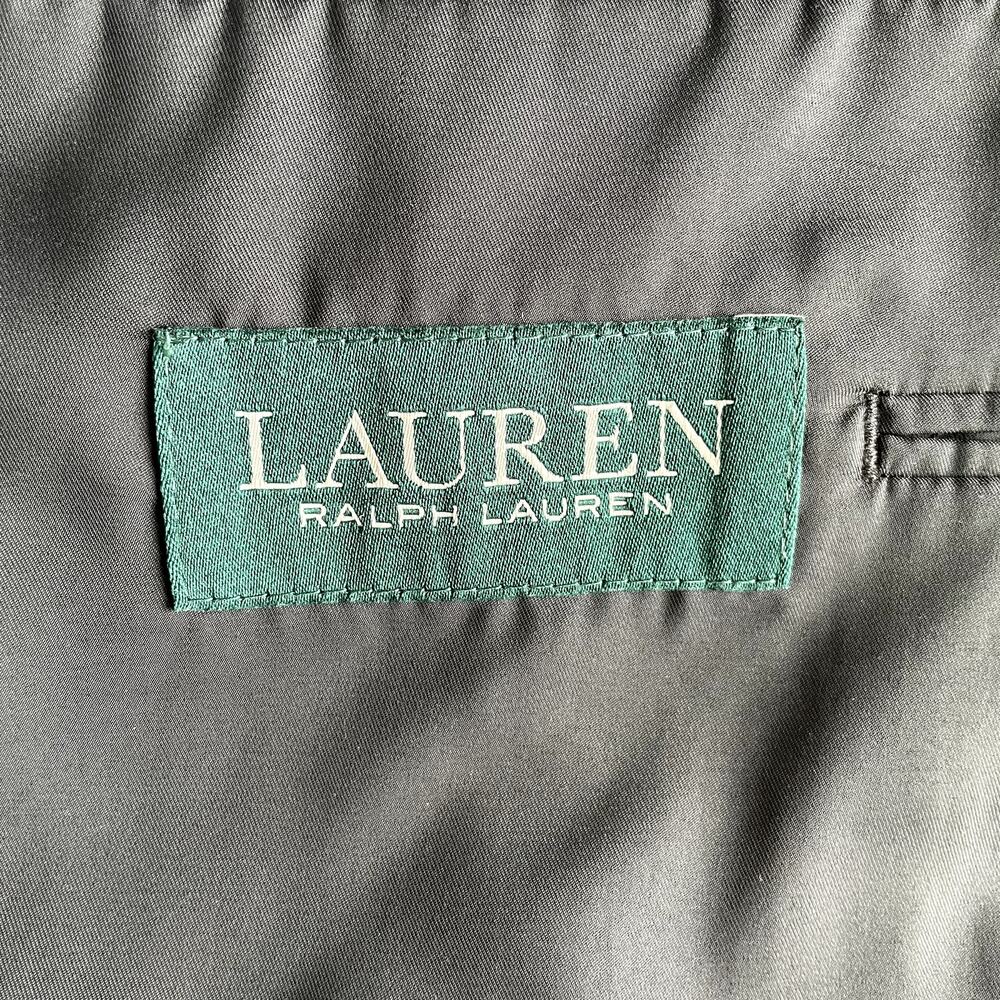 Lauren Ralph Lauren Black Wool 44R Blazer Suit Jacket Sport Coat Pewter Buttons - Picture 8 of 16
